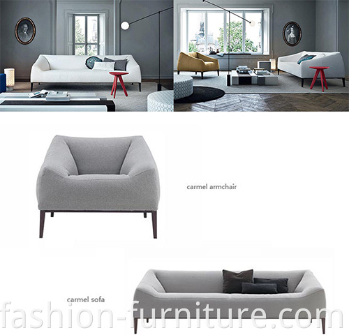 Linen Sectional Sofa Set